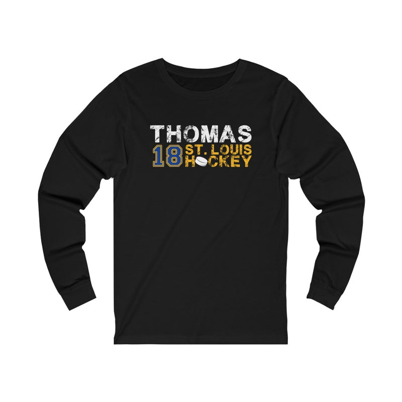 Thomas 18 St. Louis Hockey Unisex Jersey Long Sleeve Shirt