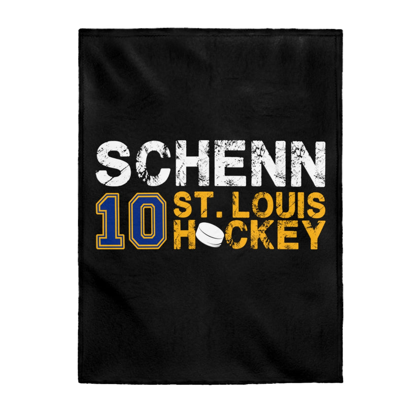 Schenn 10 St. Louis Hockey Velveteen Plush Blanket