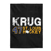 Krug 47 St. Louis Hockey Velveteen Plush Blanket