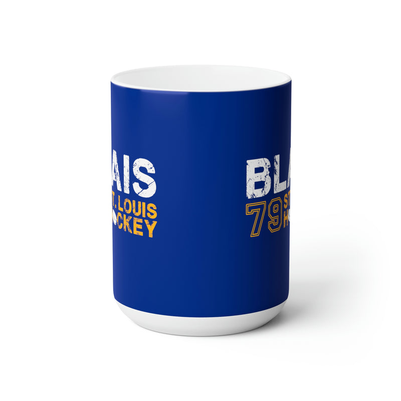 Blais 79 St. Louis Hockey Ceramic Coffee Mug In Blue, 15oz