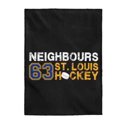 Neighbours 63 St. Louis Hockey Velveteen Plush Blanket