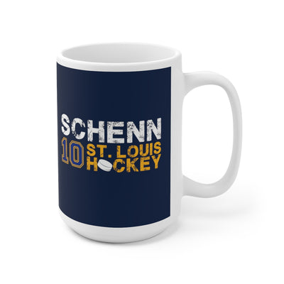 Schenn 10 St. Louis Hockey Ceramic Coffee Mug In Navy, 15oz