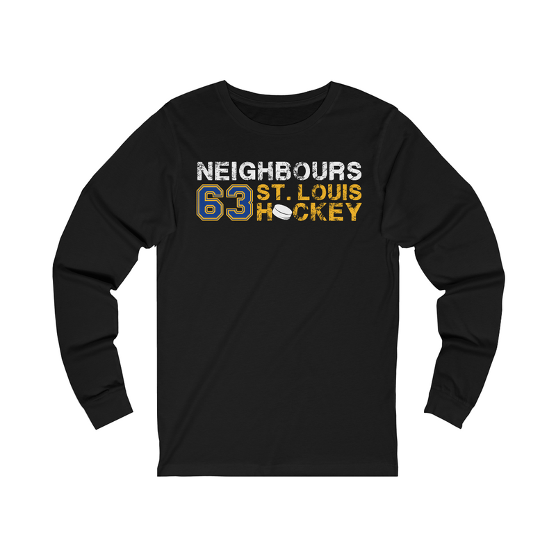 Neighbours 63 St. Louis Hockey Unisex Jersey Long Sleeve Shirt