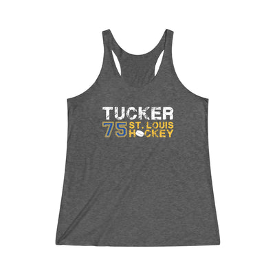 Tucker 75 St. Louis Hockey Women's Tri-Blend Racerback Tank Top