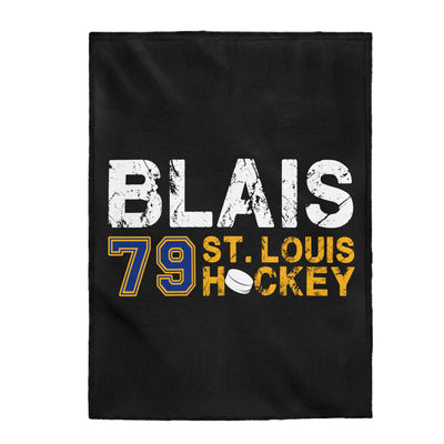 Blais 79 St. Louis Hockey Velveteen Plush Blanket