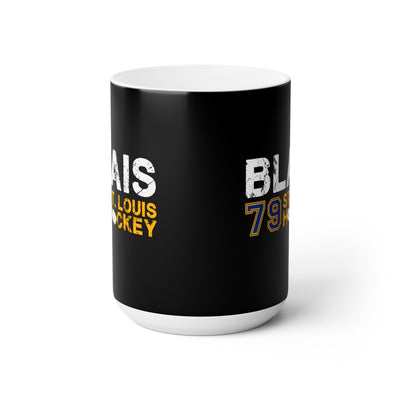 Blais 79 St. Louis Hockey Ceramic Coffee Mug In Black, 15oz