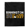 Binnington 50 St. Louis Hockey Velveteen Plush Blanket