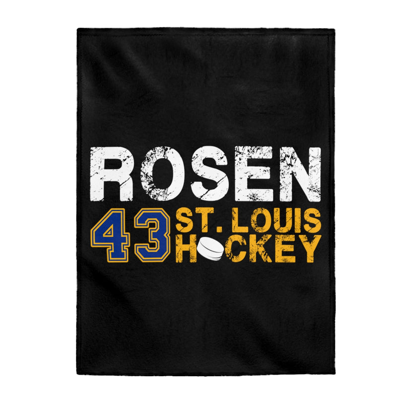 Rosen 43 St. Louis Hockey Velveteen Plush Blanket
