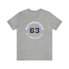 Neighbours 63 St. Louis Hockey Number Arch Design Unisex T-Shirt