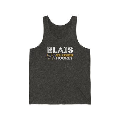 Blais 79 St. Louis Hockey Grafitti Wall Design Unisex Jersey Tank Top