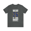 Walker 26 St. Louis Hockey Blue Vertical Design Unisex T-Shirt