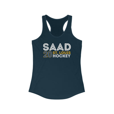 Saad 20 St. Louis Hockey Grafitti Wall Design Women's Ideal Racerback Tank Top