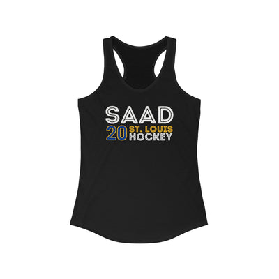 Saad 20 St. Louis Hockey Grafitti Wall Design Women's Ideal Racerback Tank Top