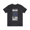 Walker 26 St. Louis Hockey Blue Vertical Design Unisex T-Shirt