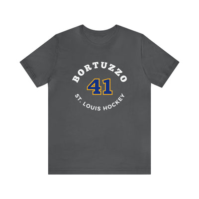 Bortuzzo 41 St. Louis Hockey Number Arch Design Unisex T-Shirt