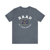 Saad 20 St. Louis Hockey Number Arch Design Unisex T-Shirt