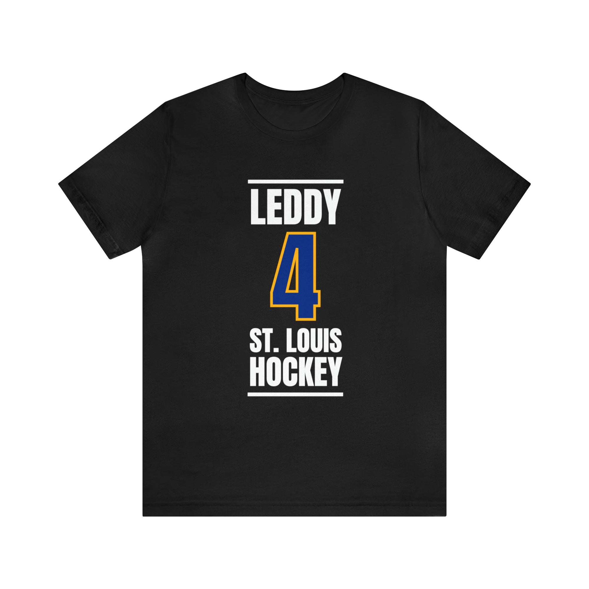 Leddy 4 St. Louis Hockey Blue Vertical Design Unisex T-Shirt