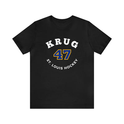 Krug 47 St. Louis Hockey Number Arch Design Unisex T-Shirt