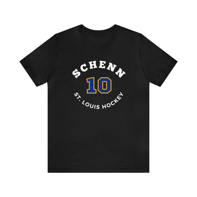 Schenn 10 St. Louis Hockey Number Arch Design Unisex T-Shirt