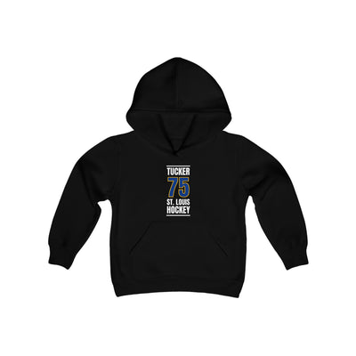 Tucker 75 St. Louis Hockey Blue Vertical Design Youth Hooded Sweatshirt