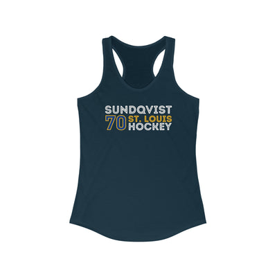 Sundqvist 70 St. Louis Hockey Grafitti Wall Design Women's Ideal Racerback Tank Top