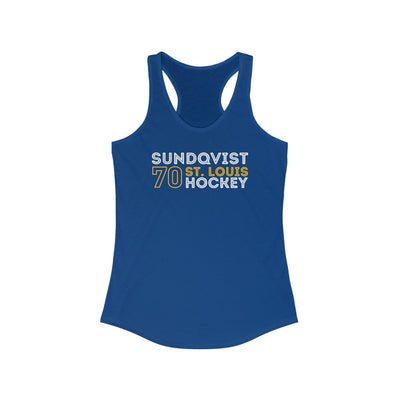 Sundqvist 70 St. Louis Hockey Grafitti Wall Design Women's Ideal Racerback Tank Top