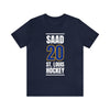 Saad 20 St. Louis Hockey Blue Vertical Design Unisex T-Shirt