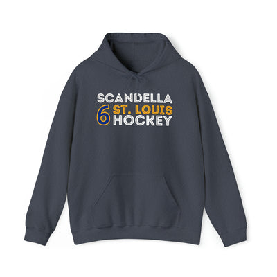 Scandella 6 St. Louis Hockey Grafitti Wall Design Unisex Hooded Sweatshirt