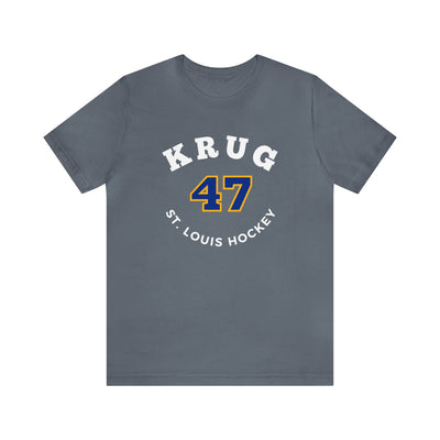 Krug 47 St. Louis Hockey Number Arch Design Unisex T-Shirt