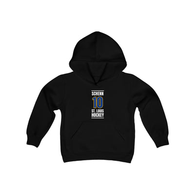 Schenn 10 St. Louis Hockey Blue Vertical Design Youth Hooded Sweatshirt