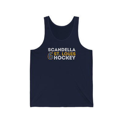 Scandella 6 St. Louis Hockey Grafitti Wall Design Unisex Jersey Tank Top