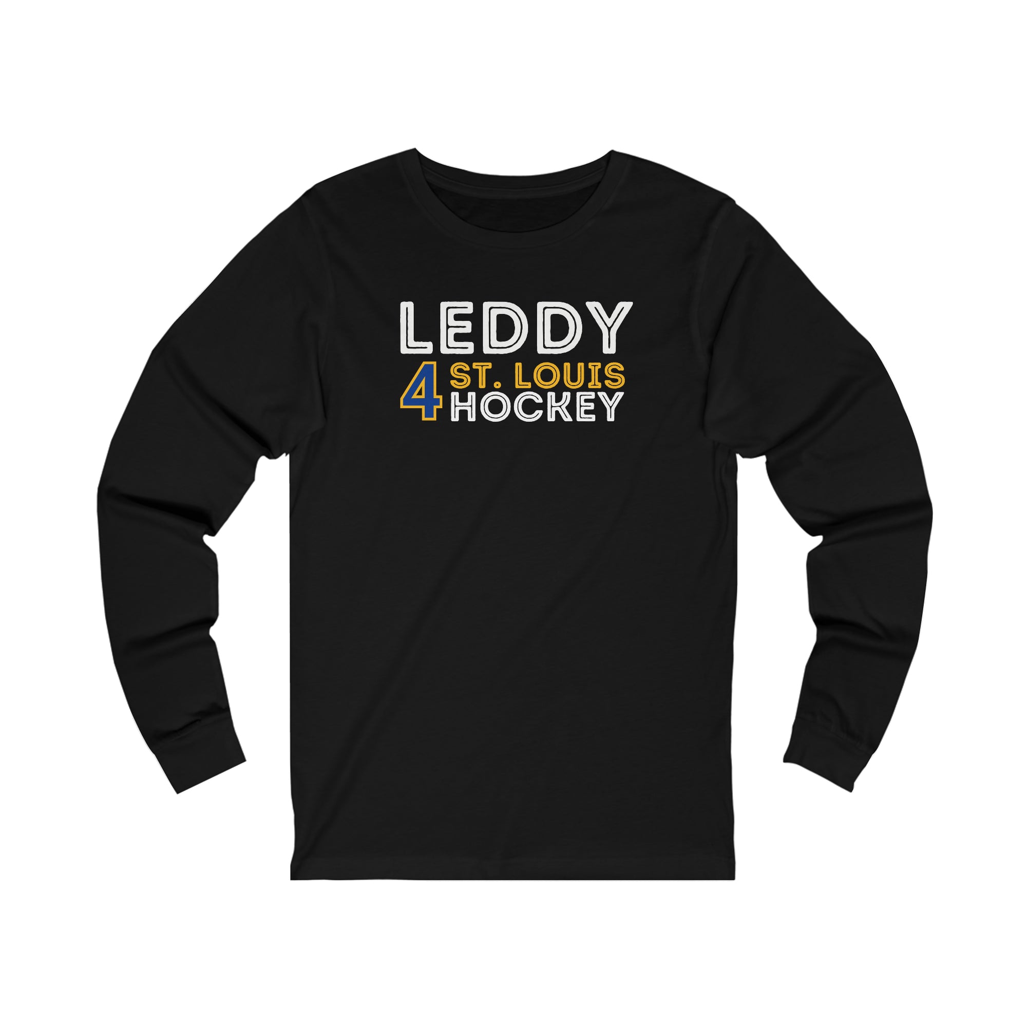 Leddy 4 St. Louis Hockey Grafitti Wall Design Unisex Jersey Long Sleeve Shirt