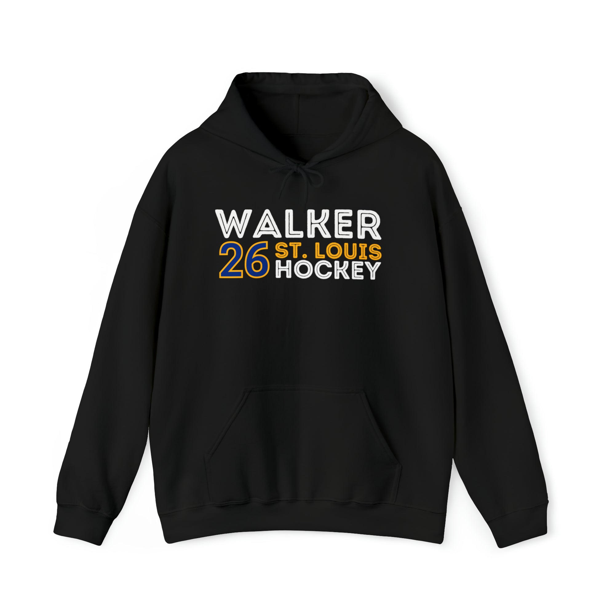 Walker 26 St. Louis Hockey Grafitti Wall Design Unisex Hooded Sweatshirt