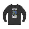 Walker 26 St. Louis Hockey Blue Vertical Design Unisex Jersey Long Sleeve Shirt