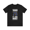 Tucker 75 St. Louis Hockey Blue Vertical Design Unisex T-Shirt