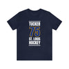 Tucker 75 St. Louis Hockey Blue Vertical Design Unisex T-Shirt