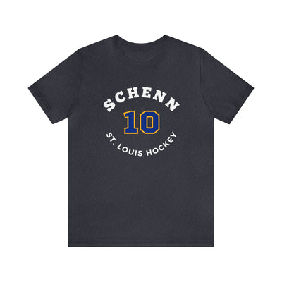 Schenn 10 St. Louis Hockey Number Arch Design Unisex T-Shirt