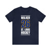 Walker 26 St. Louis Hockey Blue Vertical Design Unisex T-Shirt