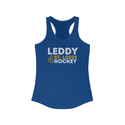 Leddy 4 St. Louis Hockey Grafitti Wall Design Women's Ideal Racerback Tank Top