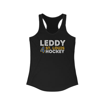 Leddy 4 St. Louis Hockey Grafitti Wall Design Women's Ideal Racerback Tank Top