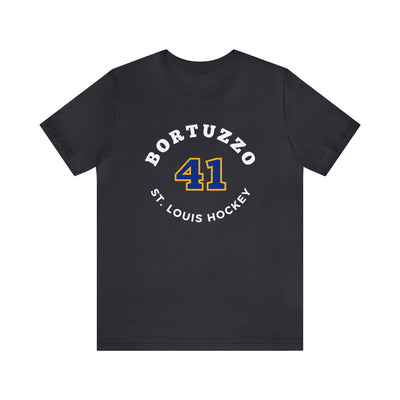 Bortuzzo 41 St. Louis Hockey Number Arch Design Unisex T-Shirt