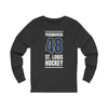 Perunovich 48 St. Louis Hockey Blue Vertical Design Unisex Jersey Long Sleeve Shirt