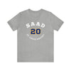 Saad 20 St. Louis Hockey Number Arch Design Unisex T-Shirt