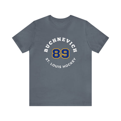 Buchnevich 89 St. Louis Hockey Number Arch Design Unisex T-Shirt