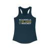 Scandella 6 St. Louis Hockey Grafitti Wall Design Women's Ideal Racerback Tank Top