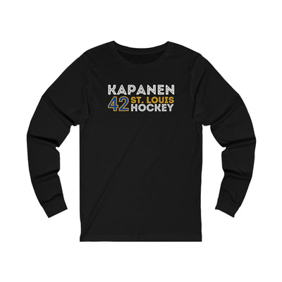 Kapanen 42 St. Louis Hockey Grafitti Wall Design Unisex Jersey Long Sleeve Shirt