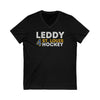 Leddy 4 St. Louis Hockey Grafitti Wall Design Unisex V-Neck Tee