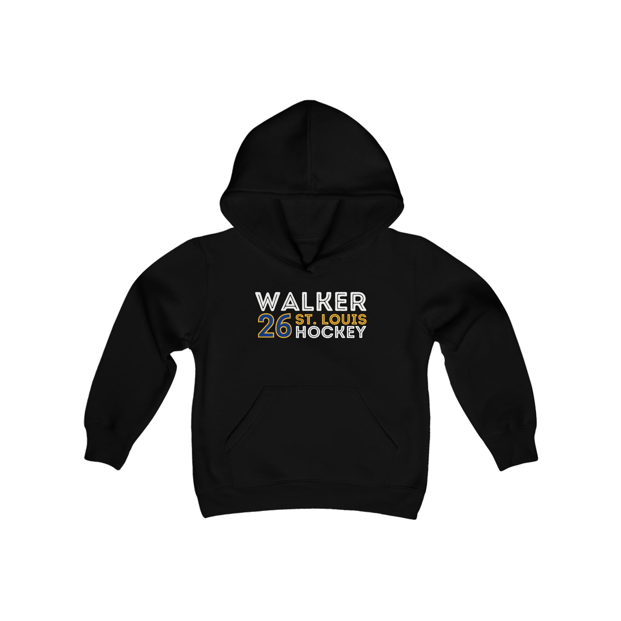 Walker 26 St. Louis Hockey Grafitti Wall Design Youth Hooded Sweatshirt