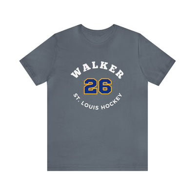 Walker 26 St. Louis Hockey Number Arch Design Unisex T-Shirt