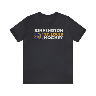 Binnington 50 St. Louis Hockey Grafitti Wall Design Unisex T-Shirt